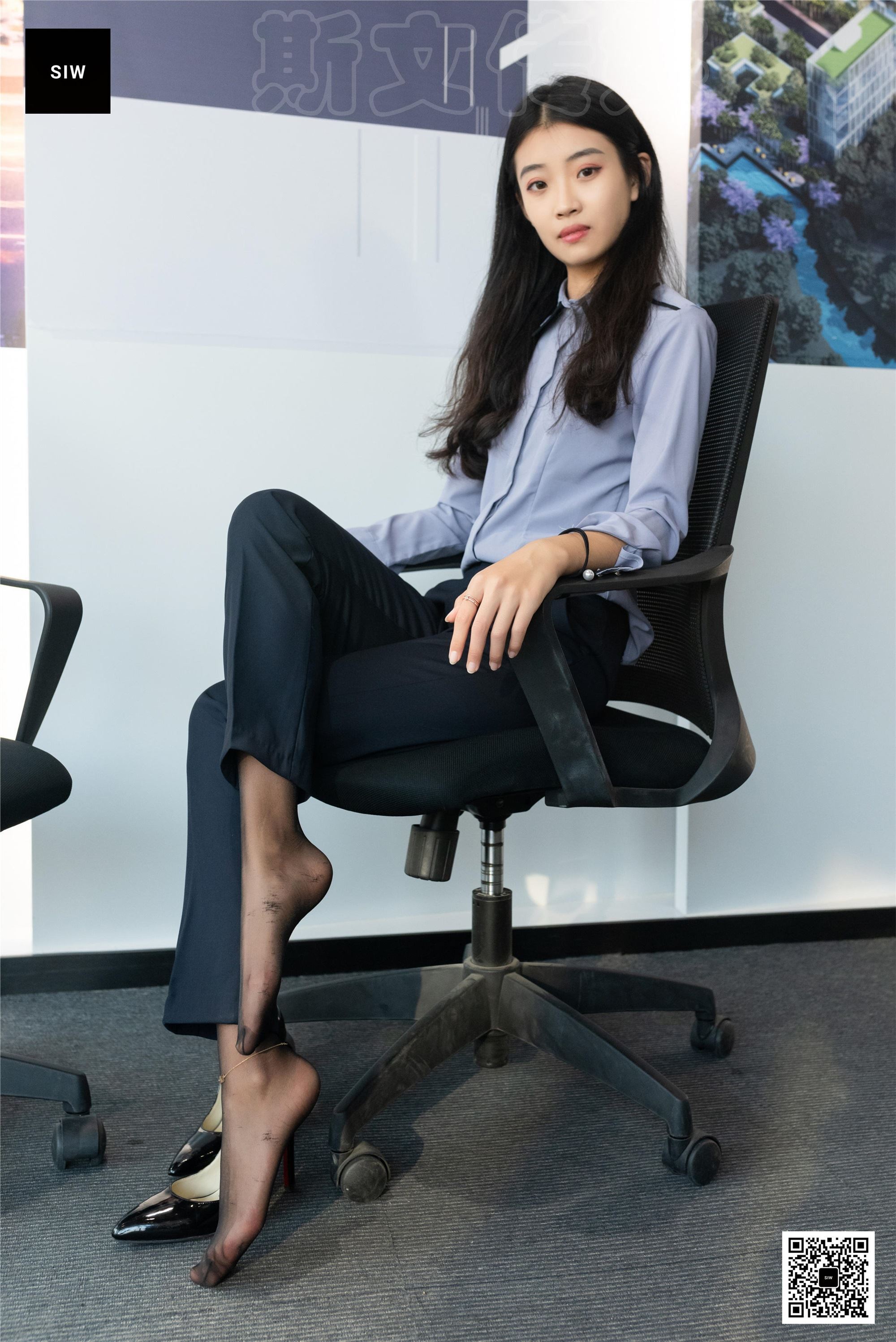 SIW斯文传媒 089 蓉儿 女总裁职业白领制服衬衣长裤工装